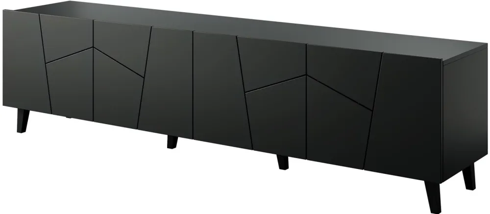 RTV cabinet ETNA 200x42x52 matte black