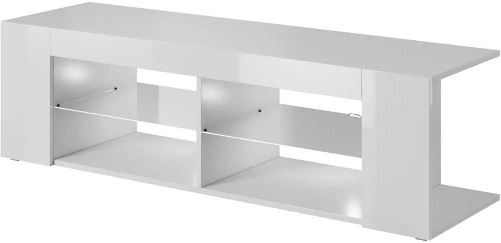 Cama TV cabinet RTV TEXAS 50/134/40 white/white gloss