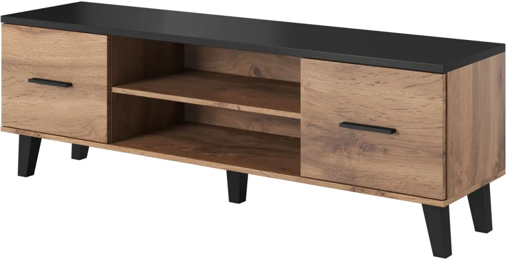 Cama TV stand LOTTA 160 2D2K wotan oak/mat black