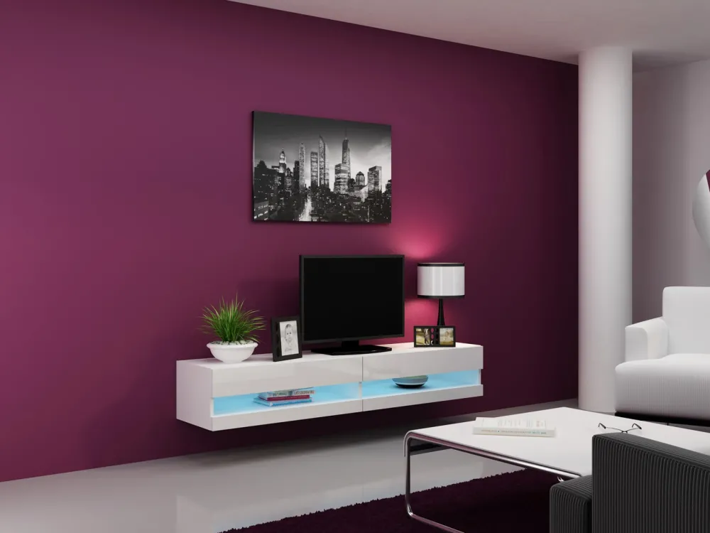 Cama TV stand VIGO NEW 30/180/40 white/white gloss