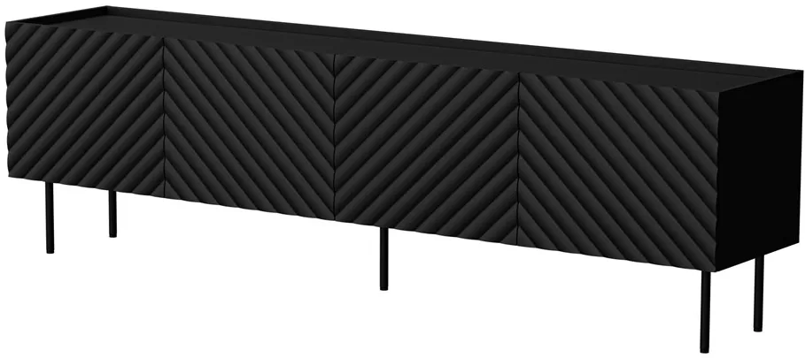 Cama LUCCA 4D TV cabinet 200x40x59 black