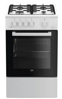 Aragaz independent BEKO FSG52020FW pe gaz 4 arzatoare cuptor 60 l