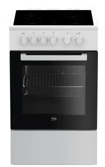 Aragaz independent BEKO FSS57000GW plita vitroceramica cuptor electric 60 l