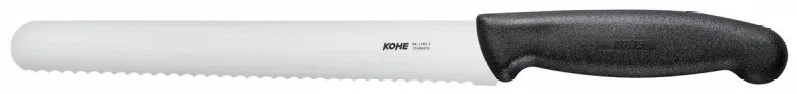 KOHE serrated knife, 211 mm, black