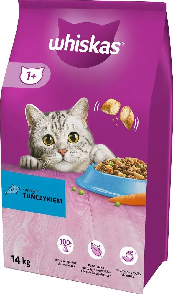WHISKAS Adult with delicious tuna - dry cat food - 14kg
