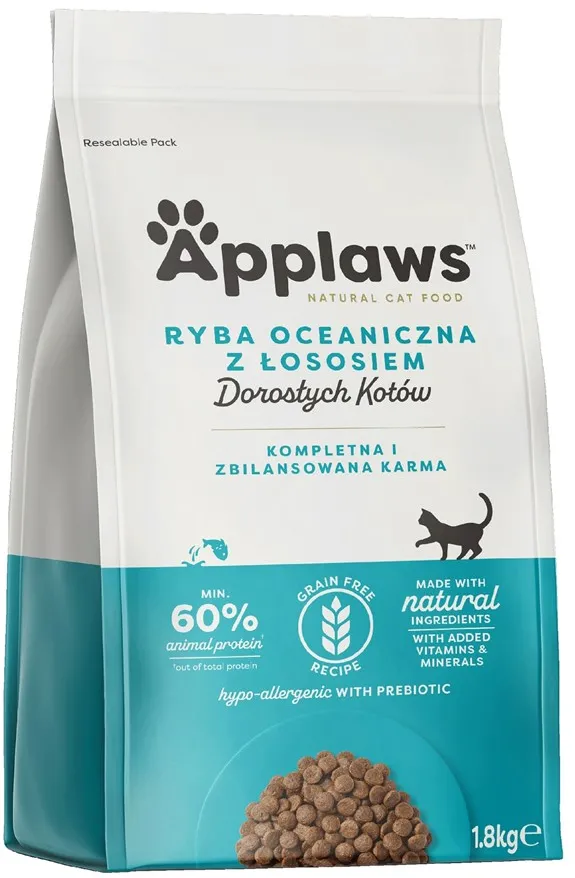 APPLAWS Adult Ocean fish with salmon - dry cat food - 1,8kg
