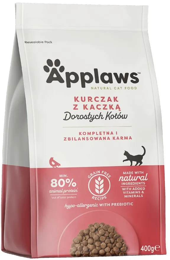 APPLAWS Adult Chicken with duck - dry cat food - 400g