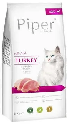DOLINA NOTECI Piper Animals with turkey - Dry Cat Food - 3 kg