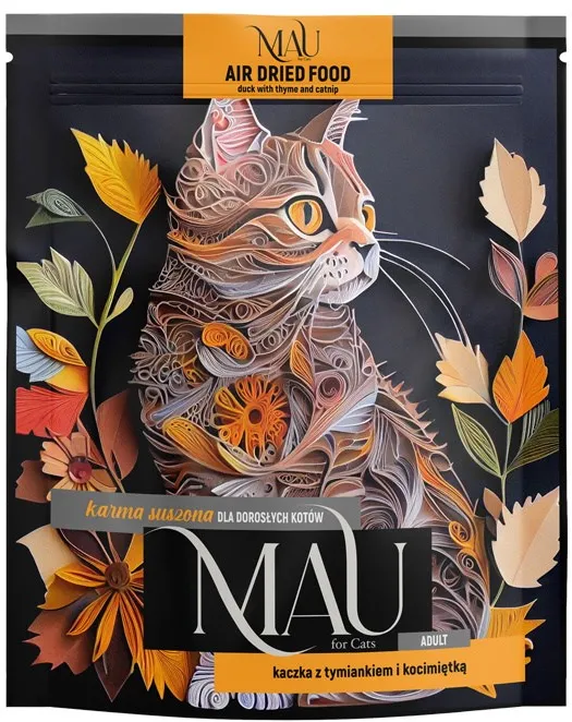 MAU Air dried Duck with thyme and catnip - dry cat food - 700g
