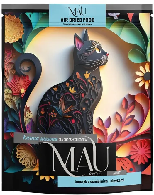 MAU Air dried Tuna with octopus and olives - dry cat food - 700g