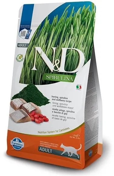 FARMINA N&D Spirulina Herring - dry cat food - 1.5 kg