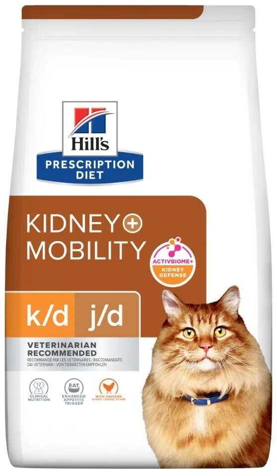 HILL'S PD K/D Kidney + Mobility Chicken - dry cat food - 3kg