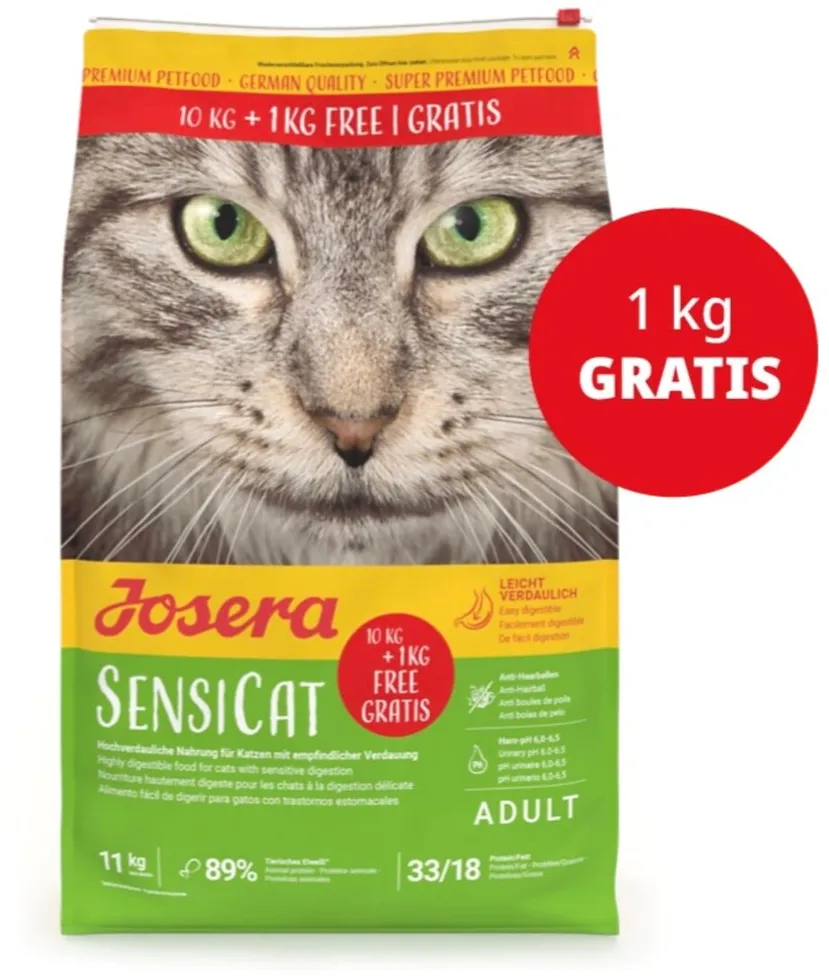 JOSERA Sensicat – dry cat food – 10kg +1 kg