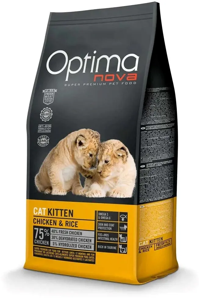OPTIMANOVA Cat Kitten Chicken & Rice - dry cat food - 8kg