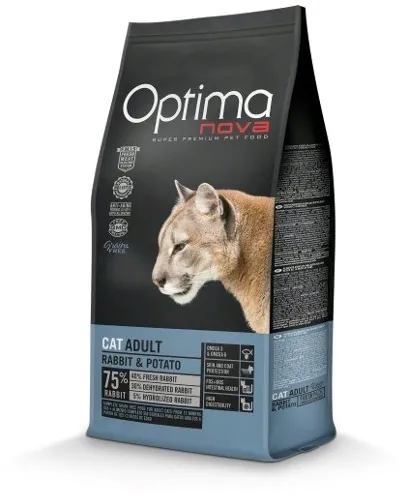 OPTIMANOVA Cat Adult Rabbit and Potatoes - dry cat food - 2kg
