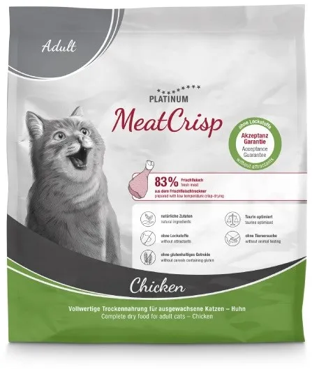 PLATINUM MeatCrisp Adult Chicken - dry cat food - 400g
