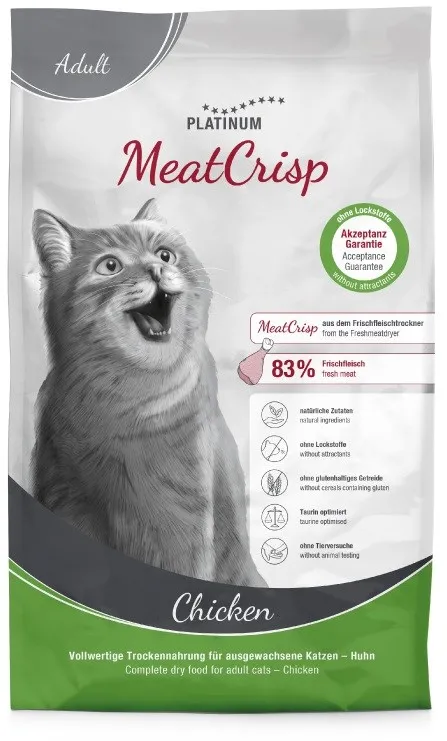 PLATINUM MeatCrisp Adult Chicken - dry cat food - 3kg