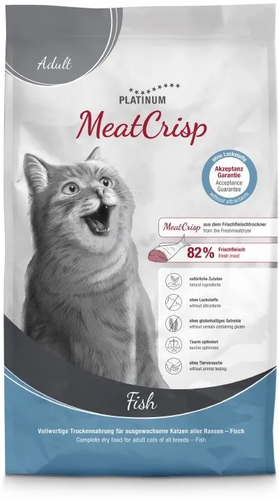 PLATINUM MeatCrisp Adult Fish - dry cat food - 1,5kg
