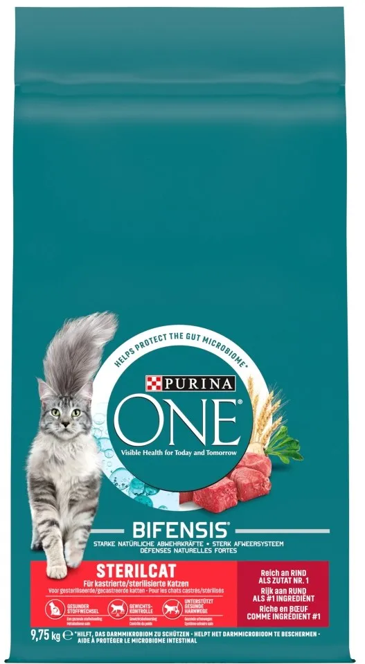 PURINA One Sterilcat Wołowina - dry cat food - 9,75kg