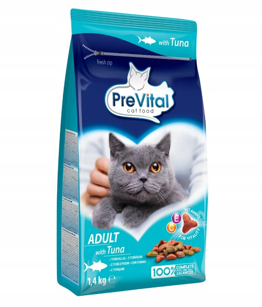 PREVITAL Adult Tuna - dry cat food - 1,4kg