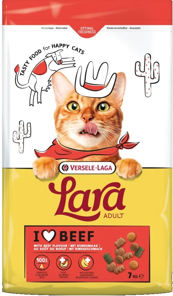 VERSELE-LAGA Lara Adult Beef - dry cat food - 7kg