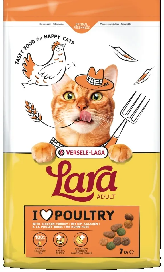 VERSELE-LAGA Lara Adult Turkey with chicken - dry cat food - 7kg