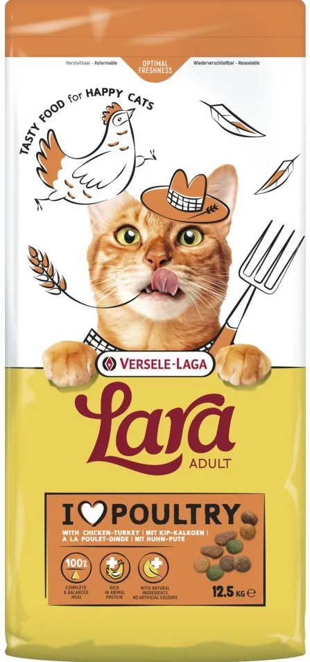 VERSELE-LAGA Lara Chicken with turkey - dry cat food - 12,5kg
