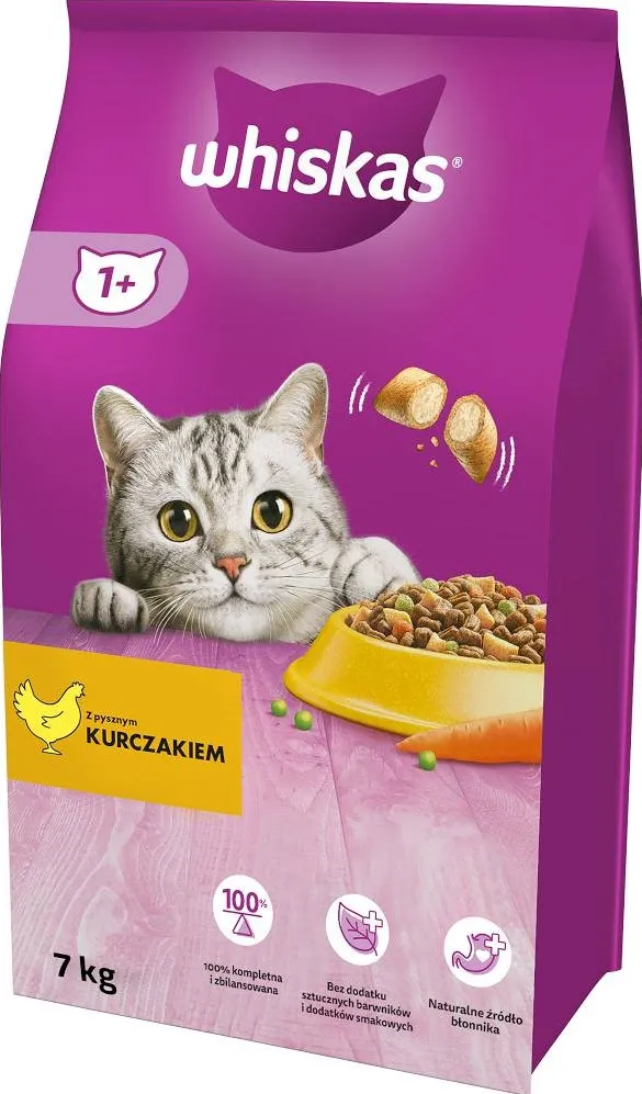 WHISKAS Cat Adult with chicken - dry cat food - 7 kg