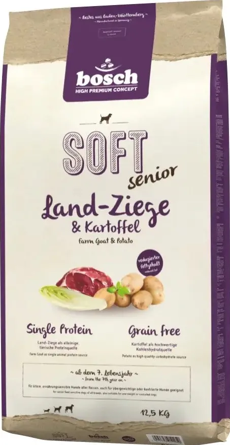 BOSCH Soft Senior Goat & Potato - dry dog food - 12,5 kg
