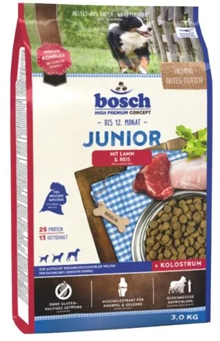 Bosch 15030 Junior for puppies Lamb&Rice 3kg