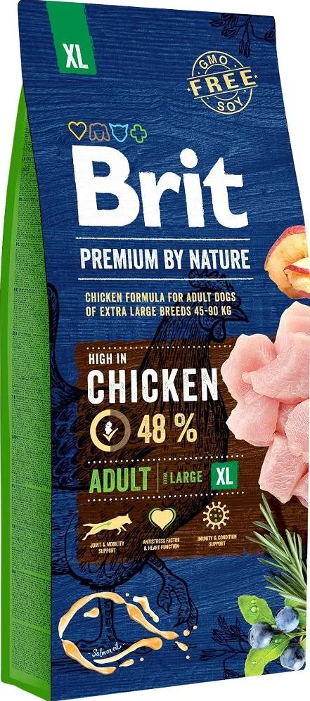BRIT Premium by Nature Adult XL Chicken - dry dog food - 15 kg