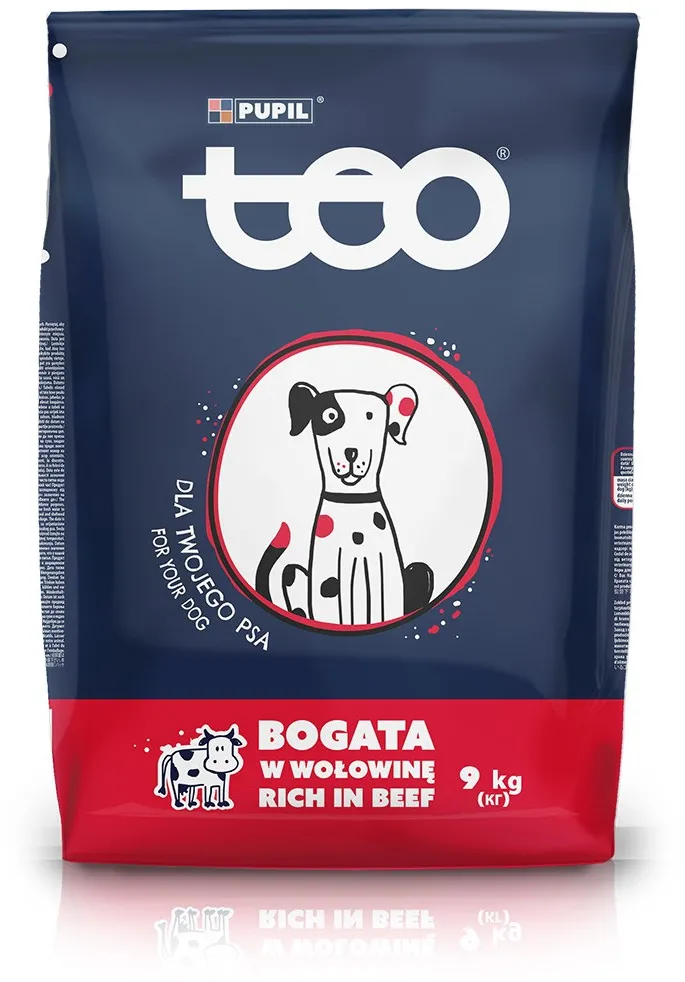 TEO Rich in beef - dry dog food - 9kg