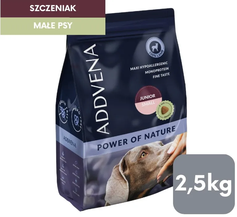 ADDVENA Power of Nature Junior Small Lamb - dry dog food - 2,5kg