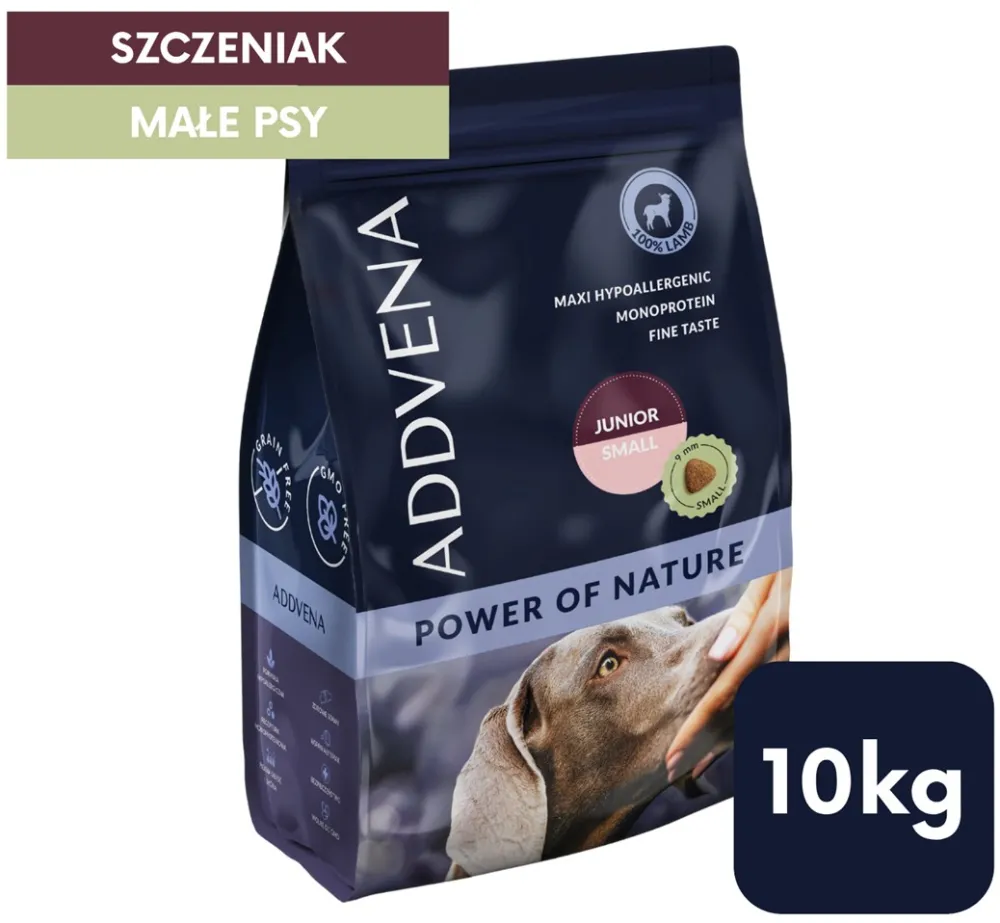 ADDVENA Power of Nature Junior Small Lamb - dry dog food - 10kg