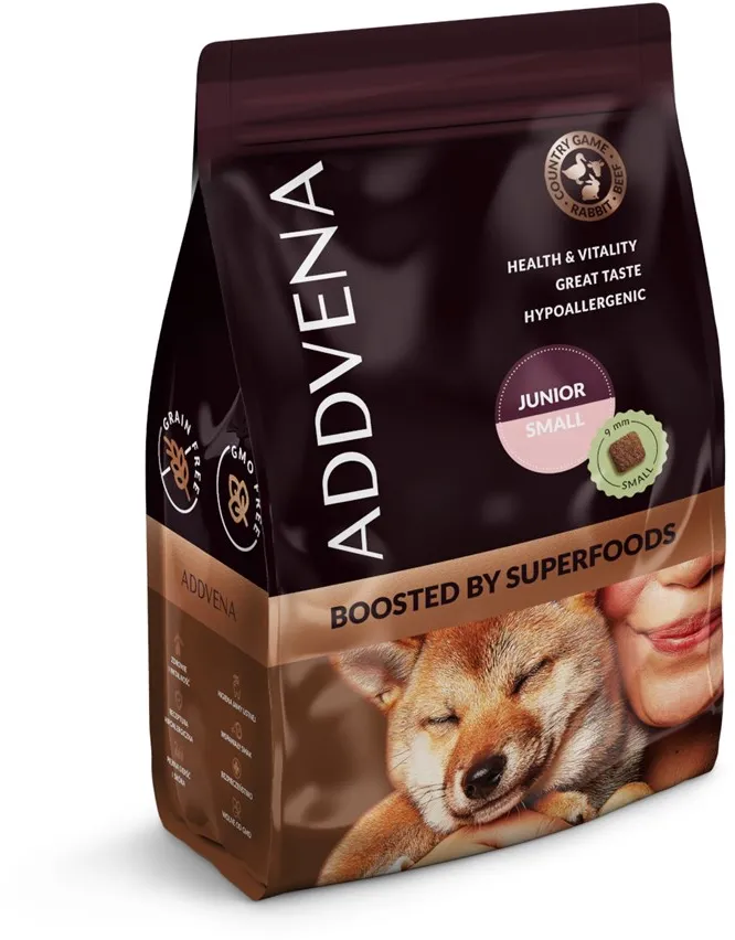 ADDVENA Boosted by superfoods Junior Small Beef - dry dog food - 2,5kg