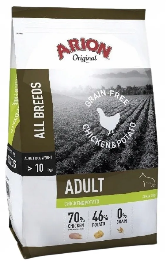 ARION Original Grain Free Chicken & Potato - dry dog food - 12kg