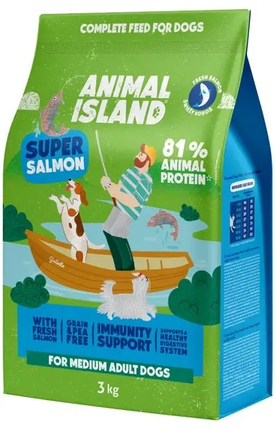 ANIMAL ISLAND Super salmon - dry dog food - 3kg