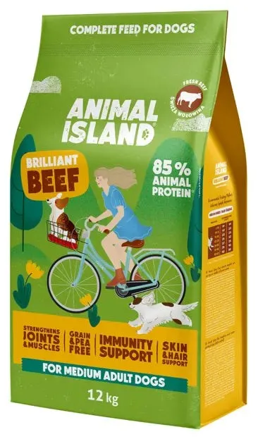 ANIMAL ISLAND Brilliant beef - dry dog food - 12kg