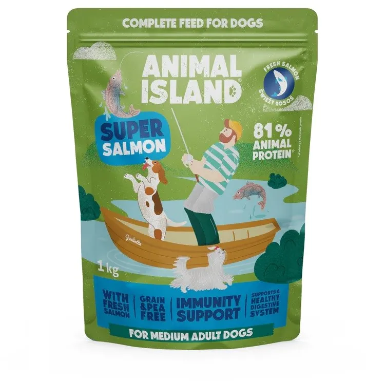 ANIMAL ISLAND Salmon - dry dog food - 1kg