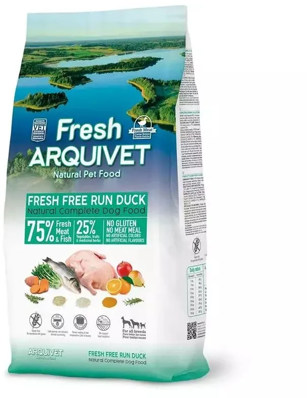 ARQUIVET Fresh Duck with ocean fish - semi-moist dog food - 2,5 kg