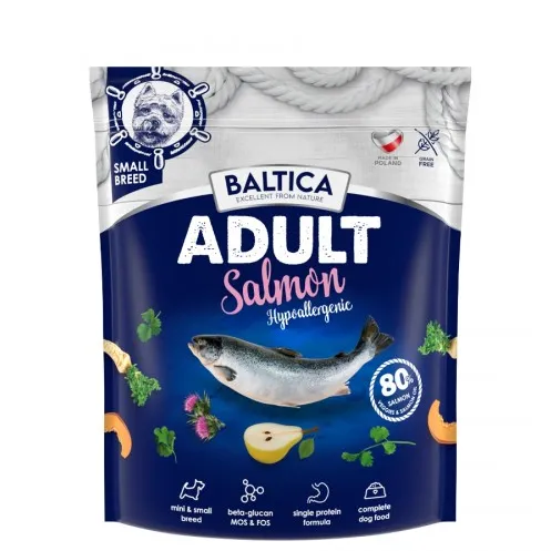 BALTICA Excellent Hypoallergenic Adult Small breeds Salmon - dry dog food - 1kg