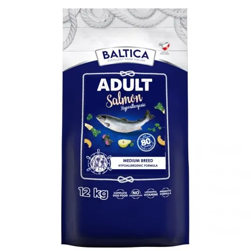 BALTICA Excellent Hypoallergenic Adult Medium breeds Salmon - dry dog food - 12kg