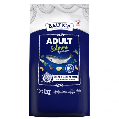 BALTICA Excellent Hypoallergenic Adult Large and X-Large breeds Salmon - dry dog food - 12kg