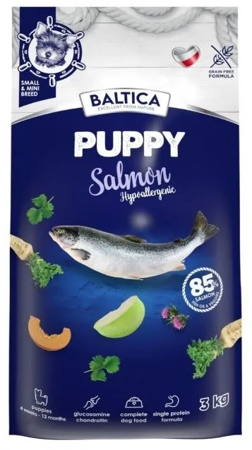 BALTICA Excellent Puppy Salmon Hypoallergenic Small breeds - dry dog food - 3kg