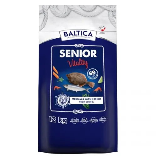 BALTICA Excellent Senior Vitality Baltic fish Medium and large breeds - dry dog food - 12kg