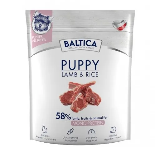 BALTICA Nutraceutic Puppy Monoprotein Lamb with rice - dry dog food - 1kg