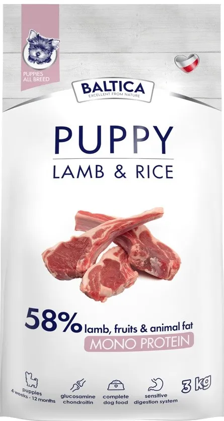 BALTICA Nutraceutic Puppy Lamb with rice Mono - dry dog food - 3kg