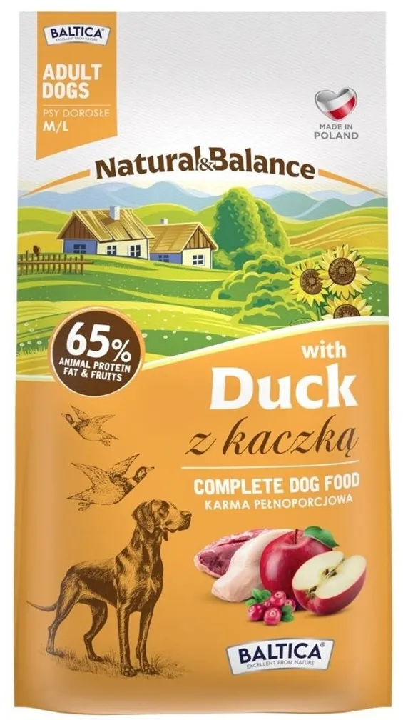 BALTICA Natural & Balance Duck M/L – dry dog food – 3kg