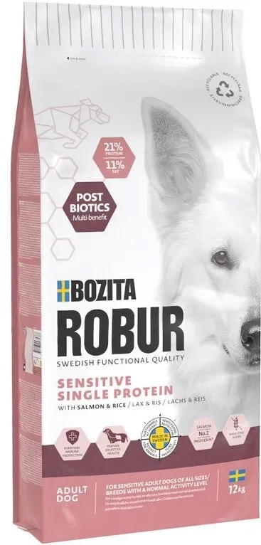 BOZITA Robur Adult Sensitive Single Protein Salmon Mono – dry dog food – 12kg