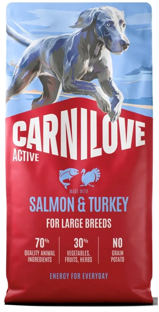 CARNILOVE Active Dog Adult Large Salmon&turkey - dry dog food - 12kg